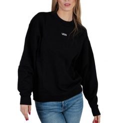 Bluza sportowa damska Vans Flying V OS FT. Czarne bluzy Vans, l, bez wzorów, z bawełny, bez kaptura. Za 408.00 zł.