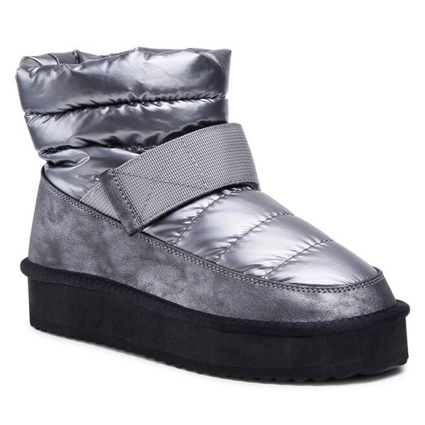 Botki Jenny Fairy. Szare botki Jenny Fairy, bez wzorów, bez obcasa, na płaskiej podeszwie, bez zapięcia. Za 89.98 zł.