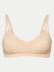 Chantelle Biustonosz braletka Soft Stretch C11GQ9 Beżowy. Brązowe biustonosze Chantelle, bez wzorów, z syntetyku. Za 169.99 zł.