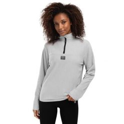 Damska bluza z cienkiego polaru Sporty zimowe Siroko Limestone-W. Szare bluzy SIROKO, na zimę, m, bez wzorów, z materiału, bez kaptura. Za 169.00 zł.