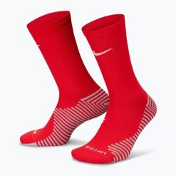 Skarpety piłkarskie Nike Strike Soccer Crew. Czerwone skarpety Nike, bez wzorów. Za 44.00 zł.