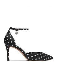 Nine West Szpilki CEO-CD23029-18 Czarny. Czarne szpilki Nine West, bez wzorów, z materiału, bez obcasa, na szpilce, bez zapięcia. Za 229.99 zł.