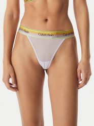 Calvin Klein Underwear Stringi LV00QF8856 Fioletowy jasny. Fioletowe stringi Calvin Klein Underwear, bez wzorów, z syntetyku. Za 109.99 zł.
