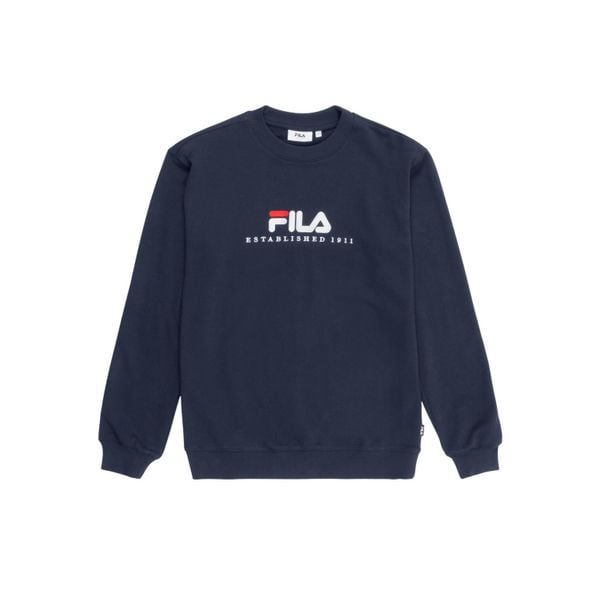 Bluza Fila Valsera Logo. Niebieskie bluzy Fila, uniwersalny, bez wzorów, z dresówki, bez kaptura. Za 255.50 zł.