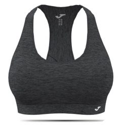 Biustonosz sportowy Joma Young Top na siłownię fitness usztywniany. Szare bielizna sportowa Joma, bez wzorów, z bawełny. Za 49.99 zł.
