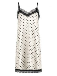 Sublevel Sukienka w kolorze kremowo-czarnym rozmiar: M/L. Brązowe sukienki Sublevel, l, bez wzorów, z koronki, bez kołnierzyka, bez ramiączek, midi. Za 104.99 zł.