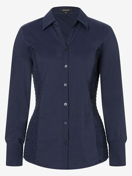 More & More Bluzka w kolorze granatowym rozmiar: 36. Niebieskie bluzki More & More, bez wzorów, bez kołnierzyka, bez ramiączek. Za 96.83 zł.