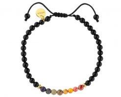 Bransoletka z mosiądzu pozłacana z agatami i jaspisami. Bransoletki Artelioni, z jaspisem, pozłacane. Za 94.00 zł.