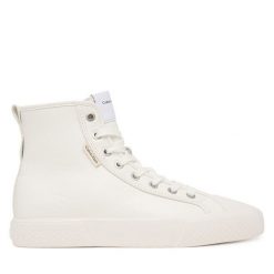 Trampki Calvin Klein. Białe trampki Calvin Klein, bez wzorów, bez zapięcia. Za 409.99 zł.