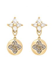 Guess Kolczyki JUBE06 470JW Złoty. Żółte kolczyki Guess, ze stali. Za 279.99 zł.