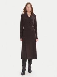 Joseph Ribkoff Sukienka koktajlowa 253235 Brązowy Slim Fit. Brązowe sukienki Joseph Ribkoff, bez wzorów, z syntetyku, wizytowe, bez kołnierzyka, bez ramiączek. Za 1,209.00 zł.