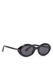 Tom Ford Okulary przeciwsłoneczne FT1186 01A Czarny. Czarne okulary przeciwsłoneczne Tom Ford, bez wzorów, z tworzywa sztucznego. Za 1,149.00 zł.