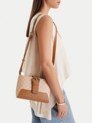 Nine West Torebka CEO-Liss-KY218 Beżowy. Brązowe listonoszki Nine West, bez wzorów, z materiału, bez dodatków. Za 179.99 zł.