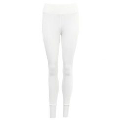 Damskie legginsy jeździeckie z pełną przyczepnością BR Equitation Mandy. Białe legginsy BR, s, bez wzorów, z elastanu, z podwyższonym stanem, długie. Za 386.00 zł.