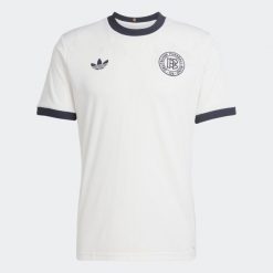 Koszulka piłkarska dla dorosłych ADIDAS Niemcy „125 lat” domowa. Bluzki Adidas, s, bez wzorów, sportowe, bez kołnierzyka, bez ramiączek. Za 459.99 zł.