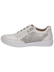 Caprice Skórzane sneakersy w kolorze białym rozmiar: 40. Białe trampki Caprice, bez wzorów, ze skóry, bez zapięcia. Za 272.31 zł.