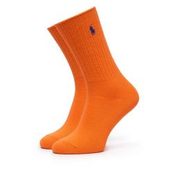 Skarpety długie Polo Ralph Lauren. Brązowe skarpety Polo Ralph Lauren, bez wzorów. Za 89.99 zł.
