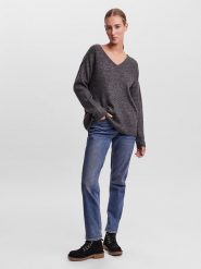 Vero Moda Sweter w kolorze antracytowym rozmiar: XXL. Czarne swetry Vero Moda, xxl, bez wzorów, bez ramiączek. Za 79.45 zł.