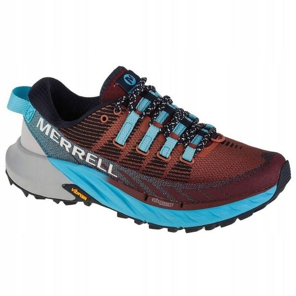 Damskie Buty Do Biegania Agility Peak 4. Czerwone trekkingi Merrell, z materiału, do biegania. Za 772.99 zł.