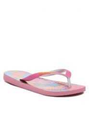 Havaianas Japonki 41235005217 Różowy. Czerwone klapki Havaianas, bez wzorów, z gumy, bez obcasa. Za 59.99 zł.