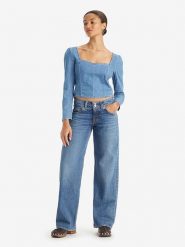 Levi's Dżinsy - Comfort fit - w kolorze niebieskim rozmiar: W25/L34. Niebieskie jeansy Levi's®, l, z aplikacjami. Za 145.26 zł.