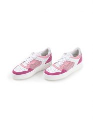 Anna Morellini Skórzane sneakersy "Melamatia" w kolorze biało-jasnoróżowym rozmiar: 40. Białe trampki Anna Morellini, bez wzorów, bez zapięcia. Za 316.24 zł.
