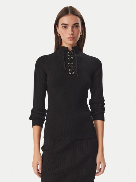Liu Jo Sport Sweter TF6082 MS63L Czarny Regular Fit. Czarne swetry Liu Jo Sport, l, bez wzorów, z syntetyku, bez ramiączek. Za 689.99 zł.
