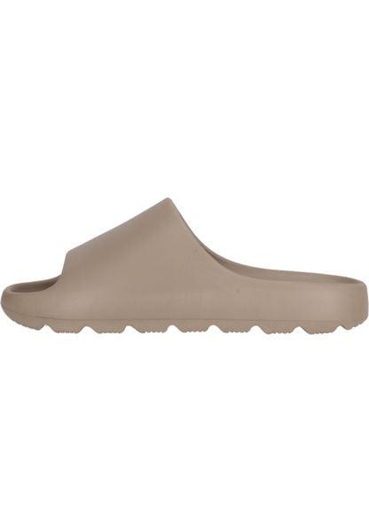 Sandały damskie Cruz Besin. Brązowe sandały CRUZ, bez wzorów, z materiału, eleganckie, bez obcasa, bez zapięcia. Za 168.95 zł.