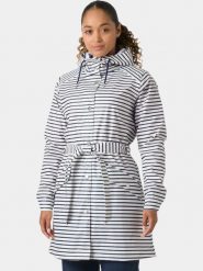 Płaszcz Przeciwdeszczowy Damski Helly Hansen W Kirkwall II. Białe płaszcze Helly Hansen, l, bez wzorów, z materiału, bez kaptura. Za 579.00 zł.