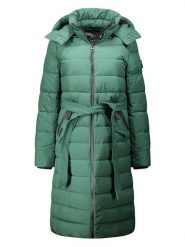 Canadian Peak Płaszcz zimowy "Cabimeak" w kolorze zielonym rozmiar: XL. Zielone płaszcze Canadian Peak, na zimę, xl, bez wzorów, z puchu, bez kaptura. Za 318.37 zł.