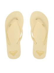 Roxy Klapki CEOWB-SS25-3C021 Żółty jasny. Żółte klapki Roxy, bez wzorów, z syntetyku, bez obcasa. Za 69.99 zł.