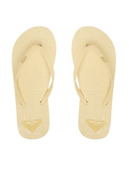 Roxy Klapki CEOWB-SS25-3C021 Żółty jasny. Żółte klapki Roxy, bez wzorów, z syntetyku, bez obcasa. Za 69.99 zł.