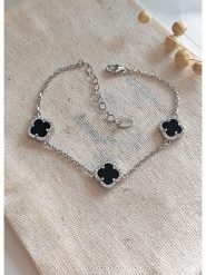 Miu Silver Srebrna bransoletka z masą perłową rozmiar: onesize. Czarne bransoletki Miu Silver, z perłą, srebrne. Za 121.99 zł.