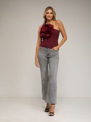 Tantra Dżinsy - Flared fit - w kolorze szarym rozmiar: XXL. Szare jeansy Tantra, xxl, bez wzorów, z materiału, z podwyższonym stanem. Za 143.90 zł.