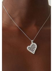 Lodie Silver Srebrny naszyjnik z cyrkoniami - dł. 42 cm rozmiar: onesize. Szare naszyjniki Lodie Silver, z cyrkonią, srebrne. Za 107.45 zł.