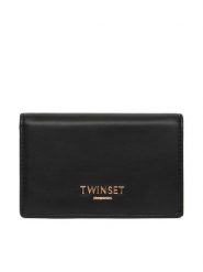 TWINSET Portfel 252TL8013 Czarny. Czarne portfele Twinset, bez wzorów, ze skóry. Za 359.99 zł.