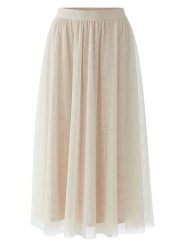 Oui Spódnica tiulowa w kolorze jasnoróżowym rozmiar: 44. Różowe spódnice Oui, bez wzorów, z tiulu, midi. Za 304.99 zł.