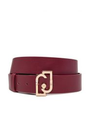 Liu Jo Pasek Damski Hips Belt 3,5 Cm AF5238 E0077 Bordowy. Czerwone paski Liu Jo, bez wzorów, ze skóry. Za 269.99 zł.