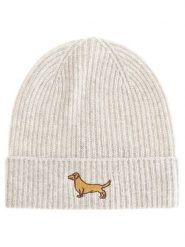Zwillingsherz Kaszmirowa czapka beanie w kolorze beżowym rozmiar: onesize. Brązowe czapki Zwillingsherz, bez wzorów, z kaszmiru. Za 255.34 zł.