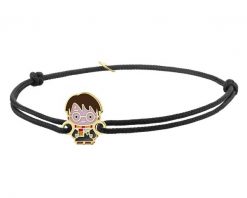 Bransoletka z emalią i elementami z żółtego złota - Harry Potter, Warner Bros. Discovery. Żółte bransoletki Apart, złote. Za 319.00 zł.