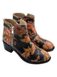 Goby Botki w kolorze czarnym ze wzorem rozmiar: 39. Czarne botki Goby, bez wzorów, z materiału, z okrągłym noskiem, bez obcasa, bez zapięcia. Za 347.99 zł.