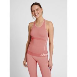 Damski tank top Hummel TE Christel. Czarne koszulki sportowe Hummel, bez wzorów, z dzianiny, bez ramiączek, na fitness i siłownię. Za 164.50 zł.