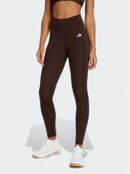 Adidas Legginsy Optimé Essentials Stash JZ0824 Brązowy Slim Fit. Brązowe legginsy Adidas, xs, bez wzorów. Za 199.99 zł.