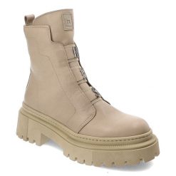 Beżowe Botki Nessi Modne Obuwie Damskie. Brązowe botki Nessi, bez wzorów, ze skóry, bez obcasa, na obcasie, bez zapięcia. Za 489.00 zł.