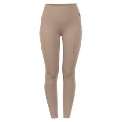 Damskie legginsy jeździeckie z pełną przyczepnością Cavallo Leah. Brązowe legginsy CAVALLO, s, bez wzorów, z materiału, długie. Za 347.10 zł.