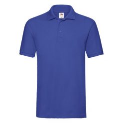 Koszulka Polo Premium Unisex Dla Dorosłych. Niebieskie koszulki polo FRUIT OF THE LOOM, xl, bez wzorów, bez kołnierzyka, bez ramiączek. Za 96.99 zł.