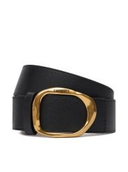 TWINSET Pasek Damski 252TO525A Czarny. Czarne paski Twinset, bez wzorów, ze skóry. Za 459.99 zł.