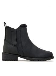 EMU Australia Sztyblety Pioneer Leather W11692 Czarny. Czarne botki EMU Australia, bez wzorów, ze skóry, bez obcasa, na płaskiej podeszwie, bez zapięcia. Za 899.99 zł.