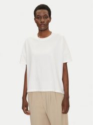 Bomboogie T-Shirt TW7441TJOR5 Biały Relaxed Fit. Białe t-shirty Bomboogie, bez wzorów, z bawełny, bez kołnierzyka, bez ramiączek. Za 99.99 zł.