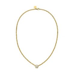 Purelei Purelei Naszyjnik Flourish Naszyjniki 1 ct Damski. Białe naszyjniki Purelei, z cyrkonią, pozłacane. Za 78.39 zł.